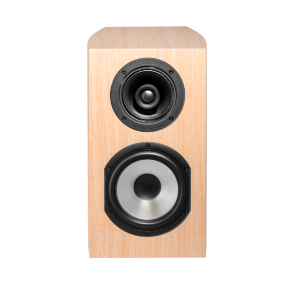 Antigua MC170 speaker in light oak, front view